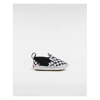 VANS Buty Niemowlęce Na Rzepy Checkerboard Slip-on Crib (0-1 Rok) ((checker) Black) Infant Czarn