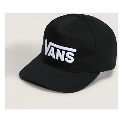 Vans - Czapka z daszkiem Drop V Logo Snapback, male, Czarny, Size: