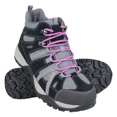 Direction — damskie wodoodporne buty trekkingowe, szerokie - Grey