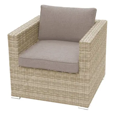 Fotel rattanowy SEVILLE (beżowy)