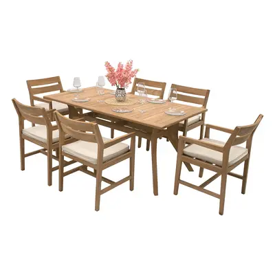 Zestaw teak ogrodowy WINSTON 1+6