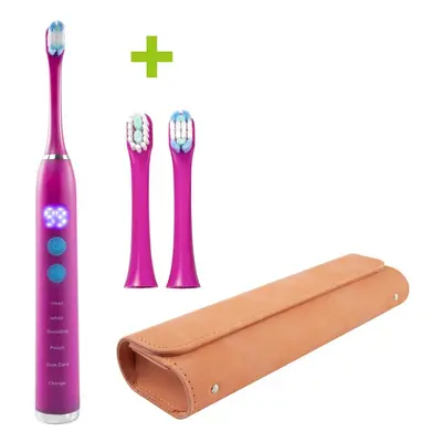 Elektryczna soniczna szczoteczka do zębów OXE Sonic T1, podróżne etui i 2x wymienne końcówki do 