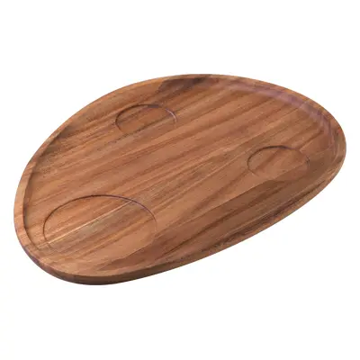 Taca Triangle Agat 35 x 25 cm z zagłębieniem - FLOW Wooden - 593700