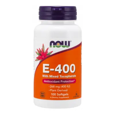 Now Foods Vitamin Witamina E-400 Witamina E (Mieszanka Tokoferoli)- Kapsułek