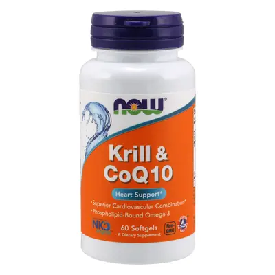 Now Foods Krill & Coq10- Olej Z Kryla + Koenzym Q10- Kapsułek