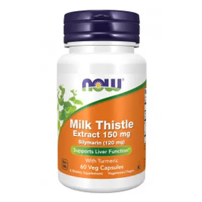 Now Foods Milk Thistle Extract with Turmeric 150mg - 60 vcaps