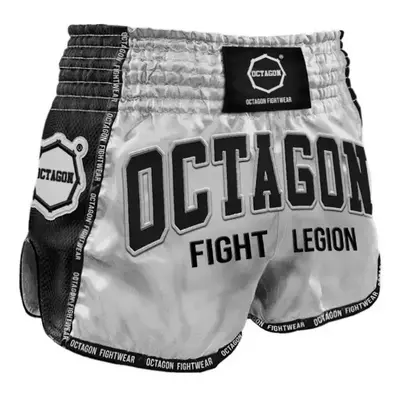 Octagon Spodenki Kickboxing/Muay Thai Fight Legion Silver