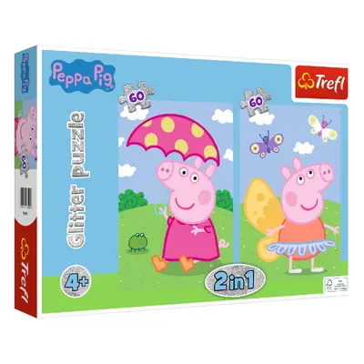 Trefl Puzzle brokatowe, 22 x 33 cm (Wzór Świnka Peppa)