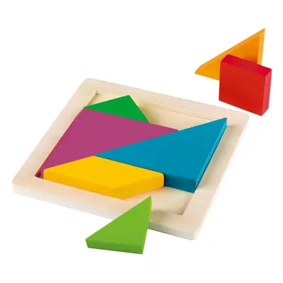 Playtive Gra edukacyjna z drewna w stylu Montessori (Tangram)