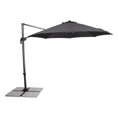 Schneider Parasol ogrodowy Sombra, średnica 300 cm, z listwą świetlną LED (Antracytowy)