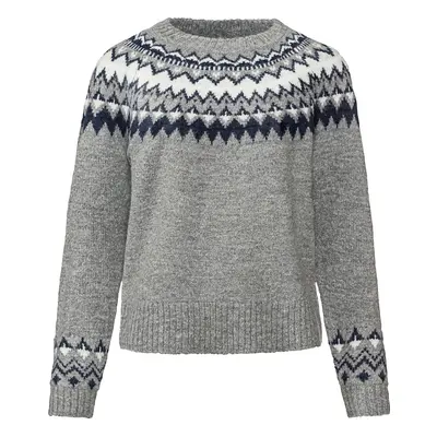 esmara® Sweter damski w stylu norweskim (Szary