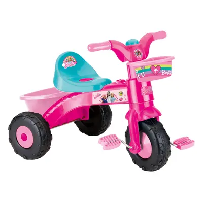 Rowerek trójkołowy Hot Wheels lub Barbie z wbudowanym klaksonem (Barbie)