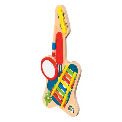 Playtive Instrument muzyczny dla dzieci z drewna (Gitara 6w1)