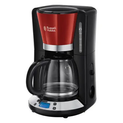 Russell Hobbs Ekspres przelewowy do kawy Colours Plus, 1,25 L (Czerwony)