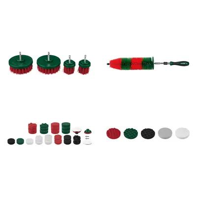 PARKSIDE® Szczotki do tapicerki / Szczotka do kół i felg / Zestaw do polerowania / Nakładki pole