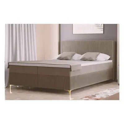 Łóżko kontynentalne z pojemnikiem SAVANI | 200x200 | Kolor do wyboru