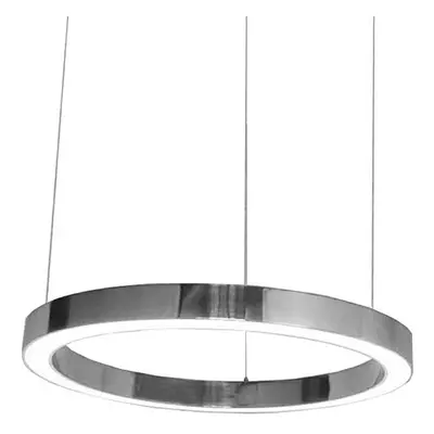 Lampa wisząca RING 100 srebrna - LED, stal polerowana