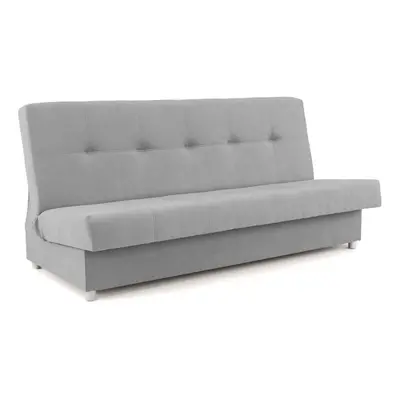 Sofa dwuosobowa z funkcją spania CONTI | Suedine 6 | Szary | OUTLET