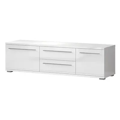 Szafka RTV Piano TV165-2K2F/PN-70/KA/70 lakierowane crystal white