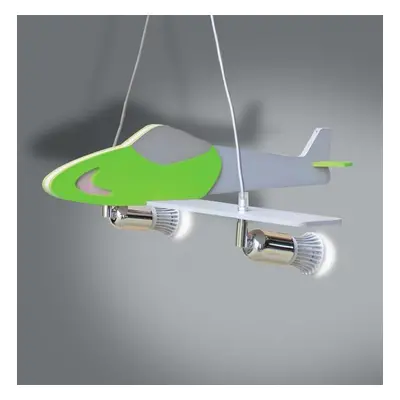 Lampa Samolot L2-26 Zielony/Srebrny LW2