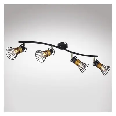 Lampa 54814-4 Drut czarno-złoty LS4