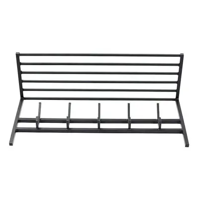 Wieszak metalowy z półką Loft 35x75x25,5 cm czarny