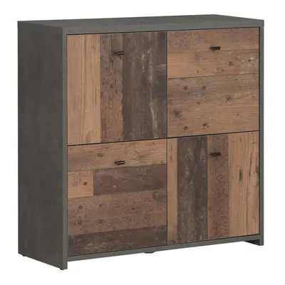 Komoda Best Chest Old Wood Vin/Beton 2