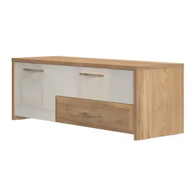 Szafka RTV Gala TV135-1K2F/GL pacific walnut/beige