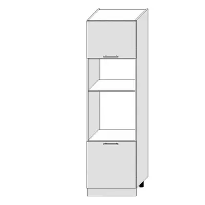 Szafka Kuchenna Bono D60pk Mv 2133 Pl Biała Alaska/Biał