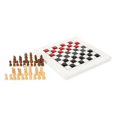 small foot Drewniane szachy i warcaby