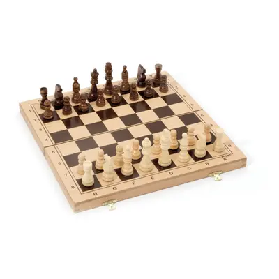 Jeujura Szachy w drewnianym składanym pudełku