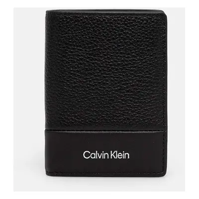 Calvin Klein portfel skórzany męski kolor czarny K50K512303