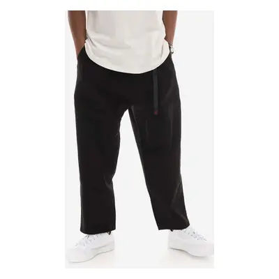 Gramicci spodnie bawełniane Loose Tapered Pant kolor czarny szerokie medium waist G103.OGT-KREMO