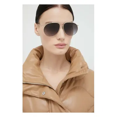 Burberry okulary przeciwsłoneczne ALICE damskie kolor złoty 0BE3138