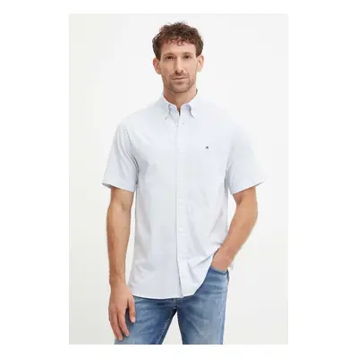 Tommy Hilfiger koszula męska kolor niebieski regular z kołnierzykiem button-down MW0MW34232