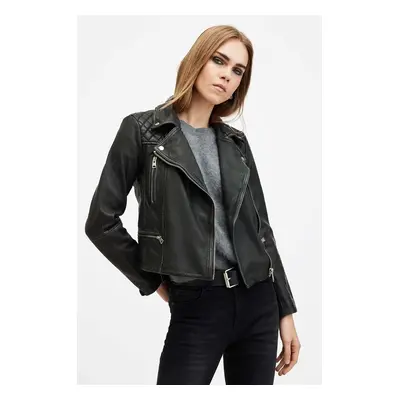 AllSaints kurtka skórzana CARGO BIKER damska kolor czarny przejściowa W085LB