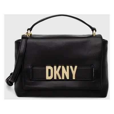 Dkny torebka skórzana kolor czarny R41NRC78