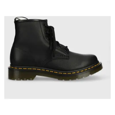 Dr. Martens workery skórzane 101 damskie kolor czarny na platformie DM30700001