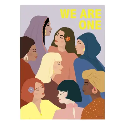 Vissevasse plakat We Are One 30x40 cm