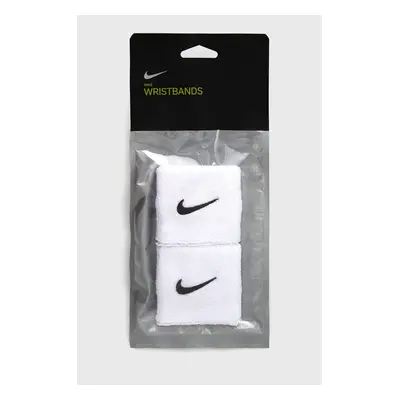 Nike Opaska na nadgarstek (2-pack) kolor biały