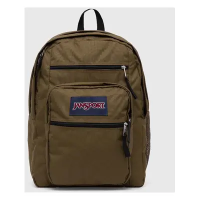 Jansport plecak kolor zielony duży gładki