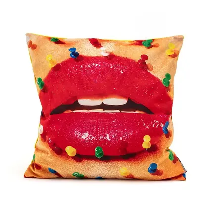 Seletti poduszka ozdobna Cushion Mouth with Pins