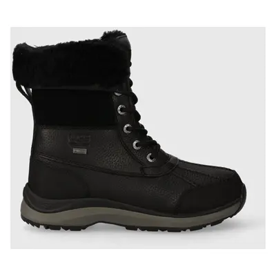 UGG buty Adirondack Boot III damskie kolor czarny na płaskim obcasie ocieplone 1095141