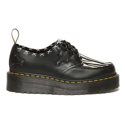 Dr. Martens półbuty skórzane Ramsey Quad 3i damskie kolor czarny na platformie DM31679195