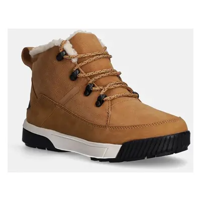 The North Face buty Sierra Mid damskie kolor brązowy ocieplone NF0A4T3XKOM1