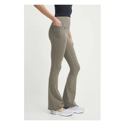 Under Armour legginsy treningowe Motion Flare kolor brązowy gładkie 1379176