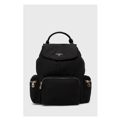 Guess plecak ECO GEMMA damski kolor czarny mały gładki HWEYG8 39532