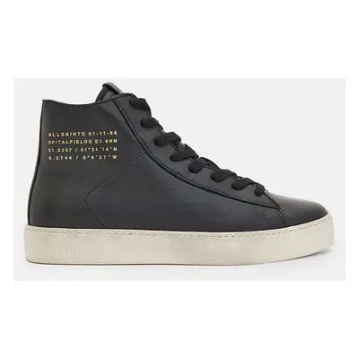 AllSaints trampki skórzane Tana High Top kolor czarny W110FB