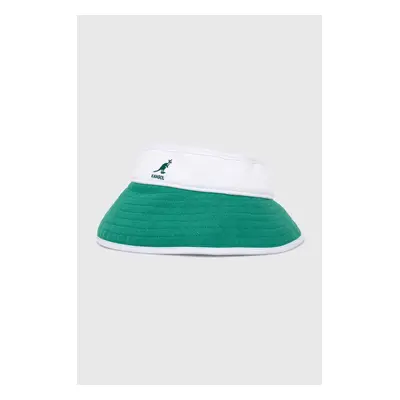 Kangol daszek kolor zielony gładka