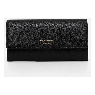 Emporio Armani portfel damski kolor czarny EW000542 AF11953